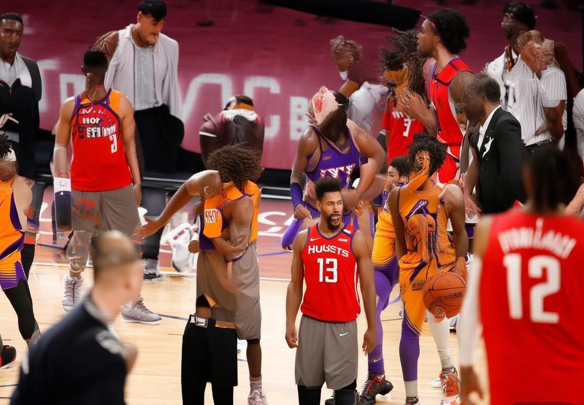 2018年NBA火箭对太阳经典对决：哈登保罗领航，艾顿新秀闪耀(图1)